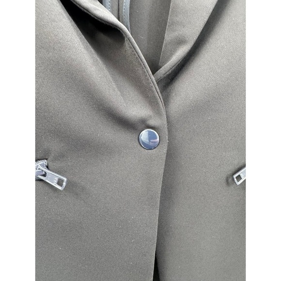 Veronica Beard Scuba Blazer Navy Blue Single Button Peak Lapel Size 2 - Picture 5 of 11